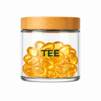 TEE bamboo glass jar
